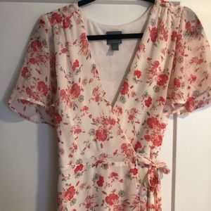 Floral Wrap dress